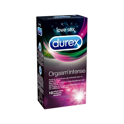 10 preservativi stimolanti durex orgasm'intense