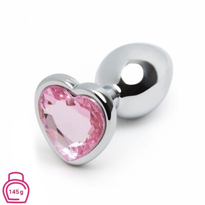 sex toys per amica: plug anale gioiello cuore rosa secret shine s di lovehoney